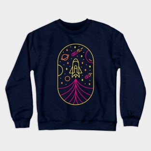 Rocket Journey Into Space 1 Crewneck Sweatshirt